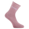 Paire de chaussettes lurex femme à paillettes message soft Bisous