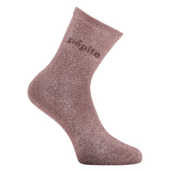 Paire de chaussettes lurex femme à paillettes message soft Pépite