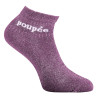 Paire de chaussettes mi-hautes lurex femme à paillettes Poupée