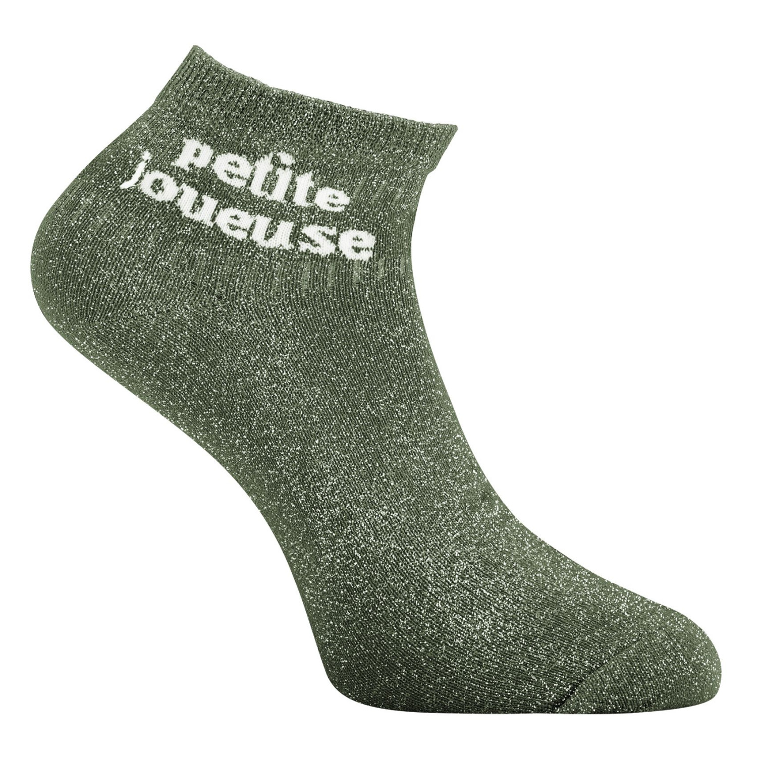 Paire de chaussettes mi-hautes lurex femme à paillettes Ptite Joueuse