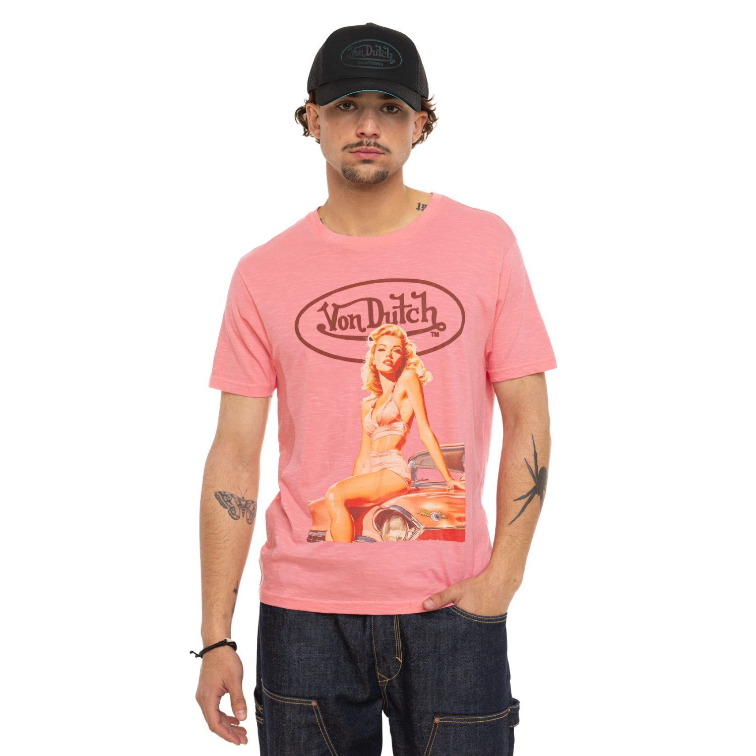 T-shirt homme regular fit col rond en Slub jersey Girls