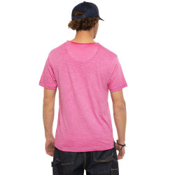 T-shirt homme regular fit col V en jersey CPD Hunt
