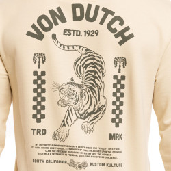 Sweat homme col rond en french terry Curve