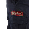 Bermuda cargo homme ceinture élastiquée et poches avec patchs Piston