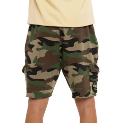 Bermuda cargo homme en french terry acid wash Vlad