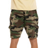 Bermuda cargo homme en french terry acid wash Vlad