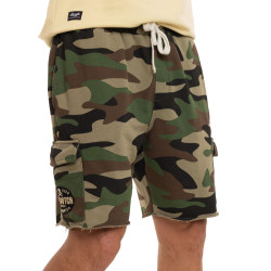 Bermuda cargo homme en french terry acid wash Vlad