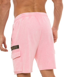 Bermuda cargo homme en french terry acid wash Vlad