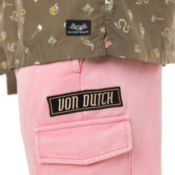 Bermuda cargo homme en french terry acid wash Vlad