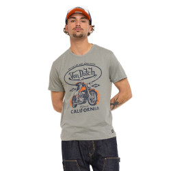 T-shirt homme col rond  Regular fit en Jersey effet chiné Fear