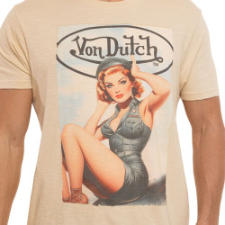 T-shirt homme col rond  Regular fit en Jersey Slub Girls