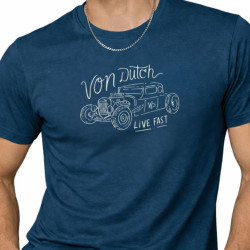 T-shirt homme col rond en jersey 140grm imprimé devant Log6