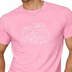 T-shirt homme col rond en jersey 140grm imprimé devant Log6