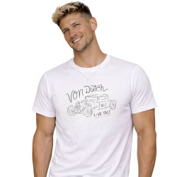 T-shirt homme col rond en jersey 140grm imprimé devant Log6