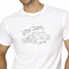 T-shirt homme col rond en jersey 140grm imprimé devant Log6