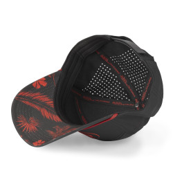 Casquette 6 panneaux filet en mesh logo rubber print Cord