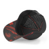 Casquette 6 panneaux filet en mesh logo rubber print Cord
