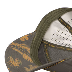 Casquette 6 panneaux filet en mesh logo rubber print Cord