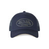 Casquette baseball filet visière bicolore et écusson Rubber Logo