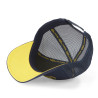 Casquette baseball filet visière bicolore et écusson Rubber Logo