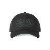 Casquette baseball filet visière bicolore et écusson Rubber Logo