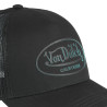 Casquette baseball filet visière bicolore et écusson Rubber Logo