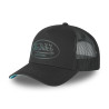 Casquette baseball filet visière bicolore et écusson Rubber Logo