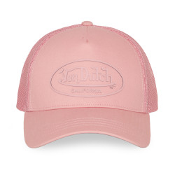 Casquette baseball filet visière bicolore et écusson Rubber Logo
