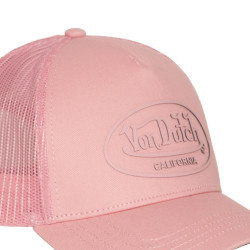 Casquette baseball filet visière bicolore et écusson Rubber Logo