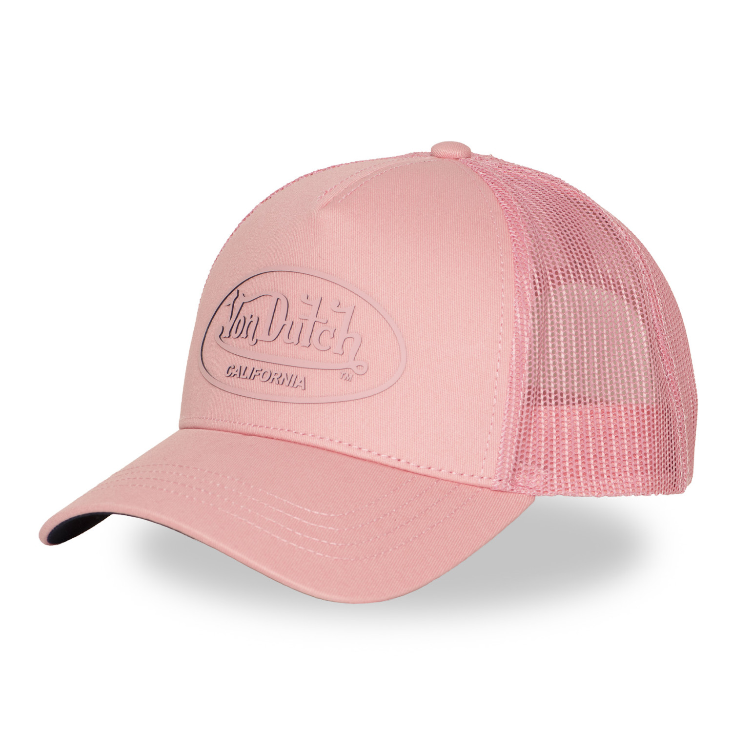 Casquette baseball filet visière bicolore et écusson Rubber Logo