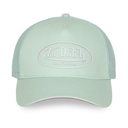 Casquette baseball filet visière bicolore et écusson Rubber Logo