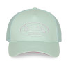 Casquette baseball filet visière bicolore et écusson Rubber Logo