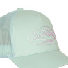 Casquette baseball filet visière bicolore et écusson Rubber Logo