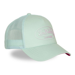 Casquette baseball filet visière bicolore et écusson Rubber Logo
