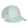 Casquette baseball filet visière bicolore et écusson Rubber Logo