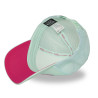 Casquette baseball filet visière bicolore et écusson Rubber Logo