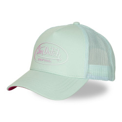 Casquette baseball filet visière bicolore et écusson Rubber Logo