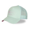 Casquette baseball filet visière bicolore et écusson Rubber Logo