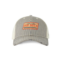 Casquette baseball avec filet souple effet usé et écusson Mac Kustom