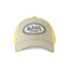 Casquette baseball avec filet effet usé et écusson Mac California