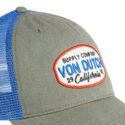 Casquette baseball avec filet effet usé et écusson Mac Supply