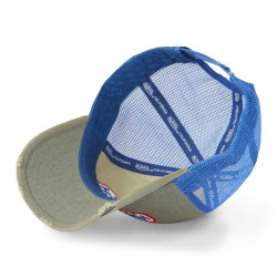 Casquette baseball avec filet effet usé et écusson Mac Supply