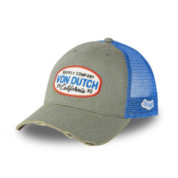 Casquette baseball avec filet effet usé et écusson Mac Supply