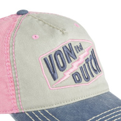 Casquette baseball en coton avec broderie effet usé Retro Hard