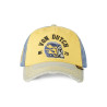 Casquette baseball en coton avec broderie effet usé Retro Helmet