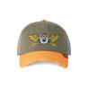 Casquette baseball en coton avec broderie effet usé Retro Eye