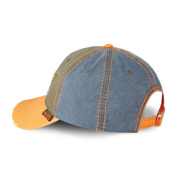 Casquette baseball en coton avec broderie effet usé Retro Eye