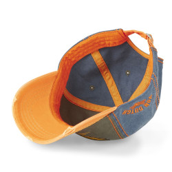 Casquette baseball en coton avec broderie effet usé Retro Eye