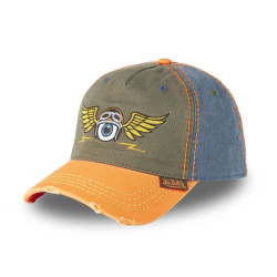 Casquette baseball en coton avec broderie effet usé Retro Eye