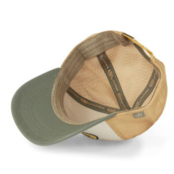 Casquette baseball avec filet souple et écusson en bouclette Terry